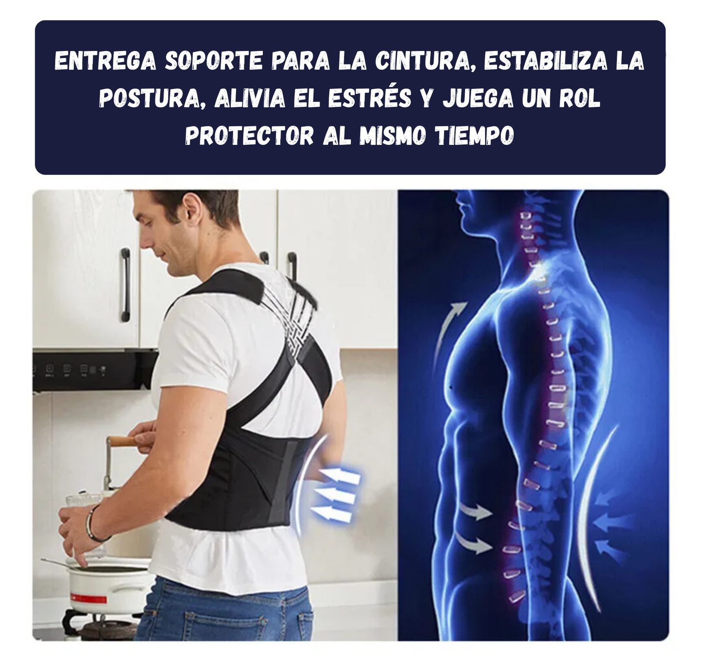 Chaleco Corrector De Postura Cruzado Win